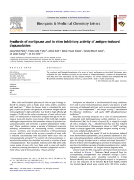 Synthesis of Norlignans and in Vitro Inhibitory Activity of Antigen-Induced Degranulation