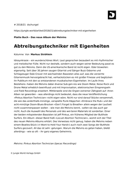 Abtreibungstechniker Mit Eigenheiten