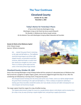 Cleveland County October 29--31, 1832 November 1, 1832