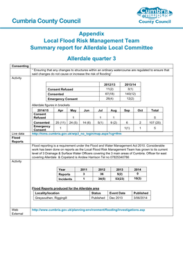 HWG Appendix Flood Risk Quarter 3 , Item 89. PDF 211 KB