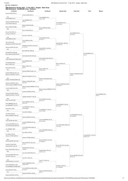 W60 Bellinzona (05 Apr 2021 - 11 Apr 2021) - Singles - Main Draw