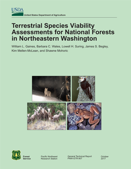 Terrestrial Species Viability Assessments for National Forests in Northeastern Washington William L