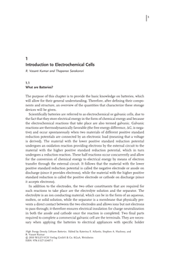 Introduction to Electrochemical Cells 1