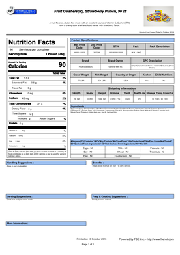 Nutrition Facts 90