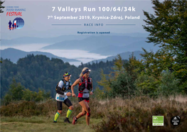 7 Valleys Run 100/64/34K 7Th September 2019, Krynica-Zdroj, Poland