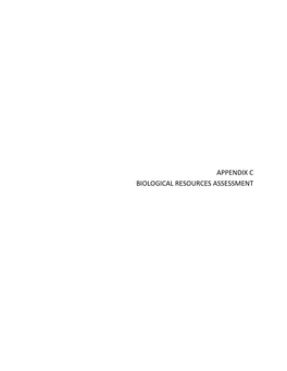 Biological Resources Assessment