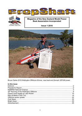Magazine of the New Zealand Model Power Boat Association Incorporated