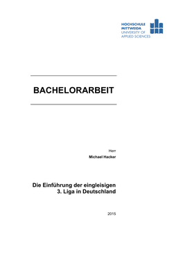 Bachelorarbeit