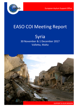 Syria COI Meeting Report November 2017