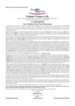 Gallant Venture Ltd