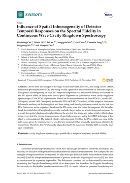 Influence of Spatial Inhomogeneity of Detector Temporal Responses On