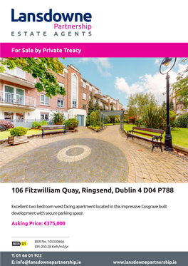 106 Fitzwilliam Quay, Ringsend, Dublin 4 D04 P788