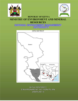 Kitui District Environment Action Plan 2009-2013