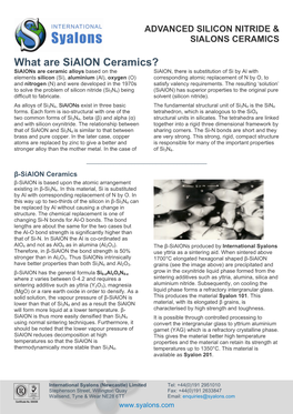 What Are Sialon Ceramics