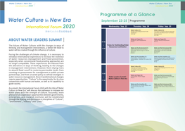 Programme at a Glance September 23-25 │Programme