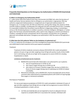 REGEN-COV (Casirivimab and Imdevimab)