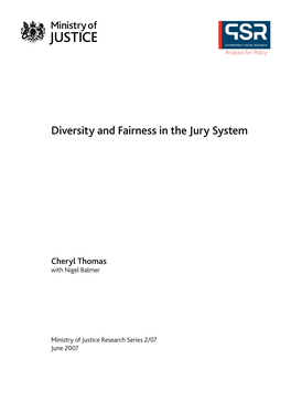 Diversity and Fairness in the Jury System