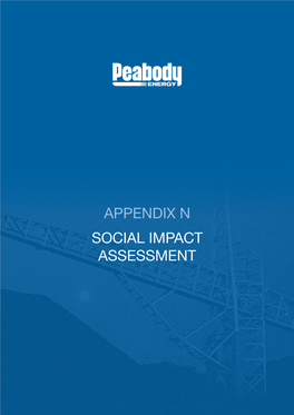 APPENDIX N SOCIAL IMPACT ASSESSMENT Wilpinjong Extension Project - Social Impact Assessment Page | 1