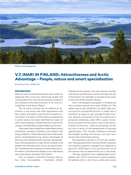 V.7. INARI in FINLAND: Attractiveness and Arctic Advantage – People, Nature and Smart Specialisation