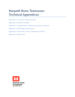 Harpeth River, Tennessee: Technical Appendices