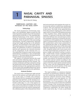 Nasal Cavity and Paranasal Sinuses