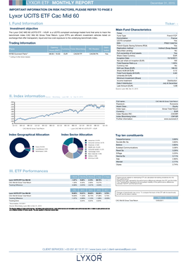 Lyxor UCITS ETF Cac Mid 60