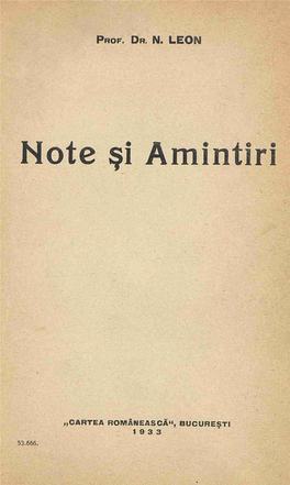 Note §I Amintiri