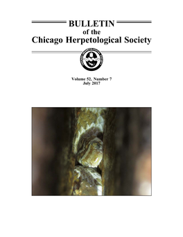 BULLETIN Chicago Herpetological Society