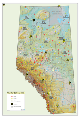 Alberta Weather Stations Map 2017