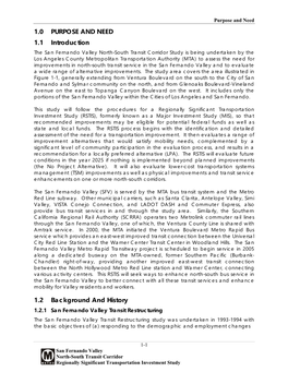 North-South San Fernando Valley Corridor Study