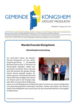 Wanderfreunde Königsheim