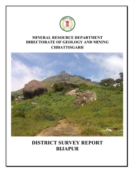 District Survey Report Bijapur