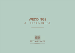 Weddings at Hedsor House Welcome to Hedsor House