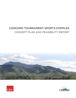 Tournament Sports Complex Concept Plan and Feasibility Report