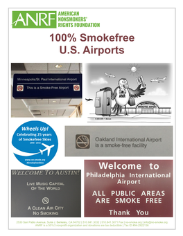 100% Smokefree U.S. Airports