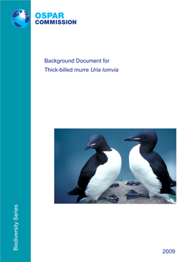 Background Document for Thick-Billed Murre Uria Lomvia