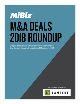 Last Year Remained Active for Middle-Market M&A Transactions In