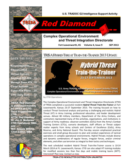 Red Diamond Newsletter (BMA Ctr)