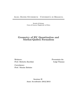Geometry of BV Quantization and Mathai-Quillen Formalism