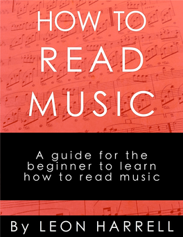 How to Read Music by Leon Harrell (New)