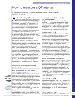 How to Measure a QT Interval