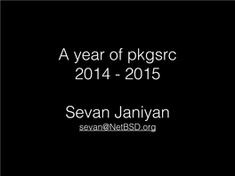 Pkgsrccon 2015