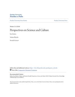 Perspectives on Science and Culture Kris Rutten