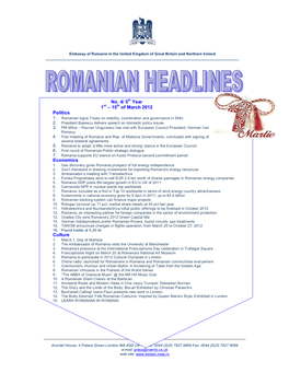 Romanian Headlines 4