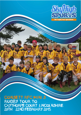 Consett Rfc Mini's Rugby Tour To