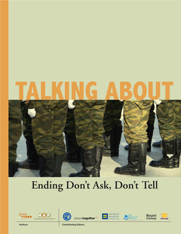 Talking About Ending Don't Ask, Don't Tell