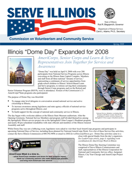 Spring 2008 Serve Illinois Newsletter [1MB]