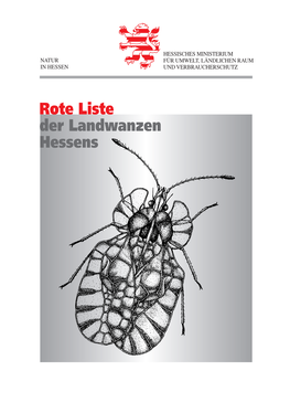 Rote Liste Der Landwanzen / 2003 / 1. Fassung