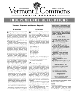 January 2006 VOICES of INDEPENDENCE INDEPENDENCE REFLECTIONS