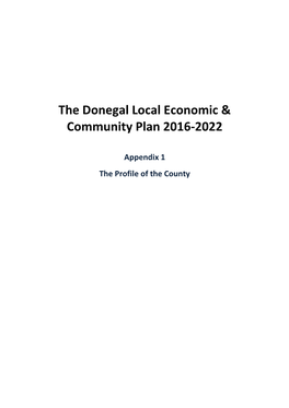 The Donegal Local Economic & Community Plan 2016-2022